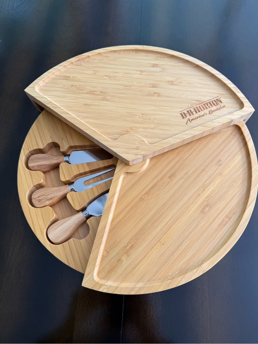 Bamboo Cheese Board Set in Natural